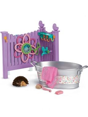 American Girl WellieWishers Playful Garden Washtub Set